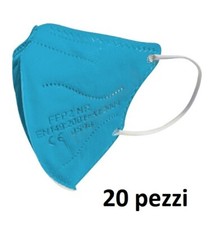 20 Masques Ffp2 Pour Enfants Certifié Ce Bleu Clair Visage Protection