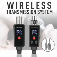 Système de microphone sans fil 2,4GHz Adaptateur micro XLR Émetteur et récepteur