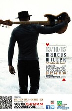 carte publicitaire concert 13/10/2015 à Courbevoie : MARCUS MILLER
