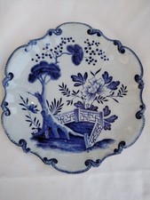 1 Assiette plate céramique Creil et Montereau décor bleu Hollandais ancienne N1