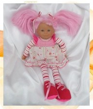 Poupée Doudou Cheveux Rose
