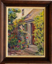 Tableau Jardin Fleuri début