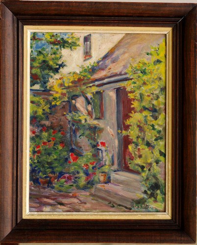 Tableau jardin fleuri - tableau,