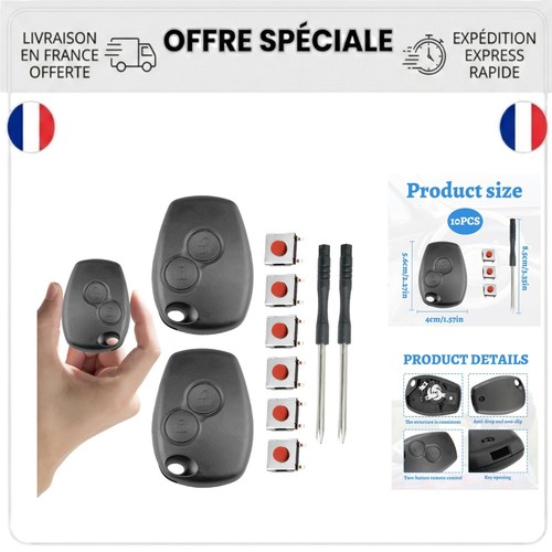 Coque clé renault clio 3 - renault,