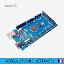 Carte MEGA 2560 R3  CH340G  compatible Arduino (avec ou sans câble USB)