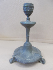 ancien bougeoir en métal pied griffe à nettoyer