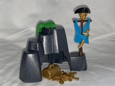 Playmobil Rocher Île Tresor Squelette Pirate Bateau