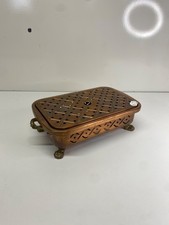 Chauffe plat vintage en cuivre