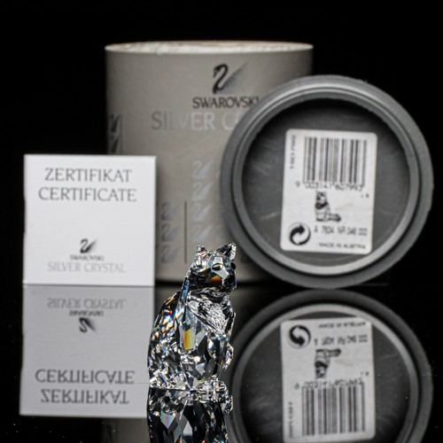 Swarovski figurine cat - swarovski,
