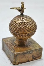 Antique Laiton Rond Cheval