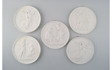 5 plaques de biscuits différentes après Thorvaldsen, B&G (Bing & Grondahl)