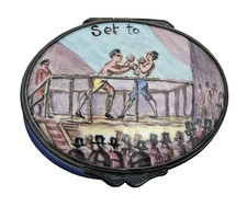 19thc samson enamel boxing - 19thc,