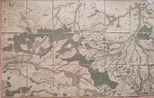 Carte cassini entoilé - carte,