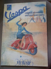 Piaggio vespa vintage catalogue accessoires originaux and rare spare parts 2006