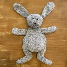 Peluche Doudou Nounours Grand Lapin Gris Chiné Marron 35/50 Cm