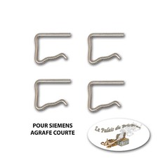 Lot de 4 agrafes, clip, retour de gasoil - Pour injecteur Siemens agrafe courte