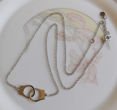 Collier menottes 925 argent - menottes,