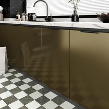 Papier Peint Adhesif Brun Doré Revetement Plan De Travail Cuisine Papier Adhe...