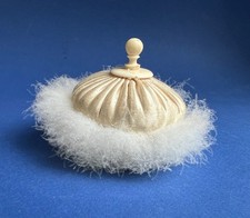 Houpette à poudre fin XIXe en