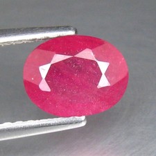 1,20 CT OVALE 7X5 MM 100 % NATUREL CHAUFFÉ MAGNIFIQUE RUBIS ROUGE PIERRE...