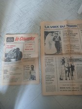 lot deux anciens journaux du 30 juillet 1981 ,la voix du nord et le courrie...