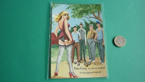 Cpsm humour petanque fanny - /, *