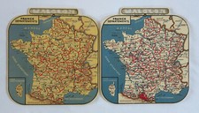 L'AIGLON CREATION MOB, 2 cartes de france, puzzle, départements, collection .