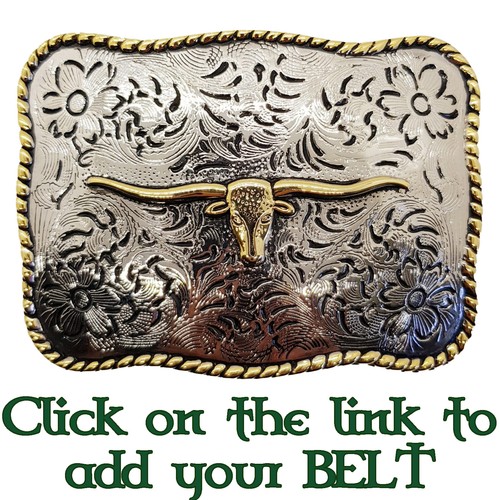 Longhorn ouest boucle ceinture - longhorn,