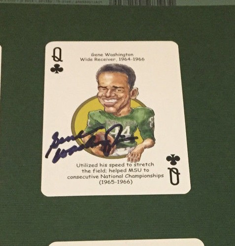 Gene washington rare signed - washington,