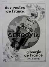 PUBLICITE  bougie GERGOVIA  et