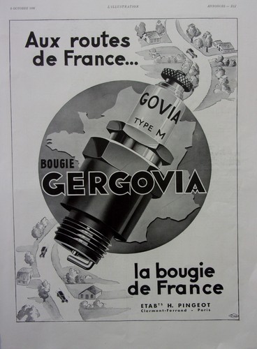 Publicite bougie gergovia et - ,