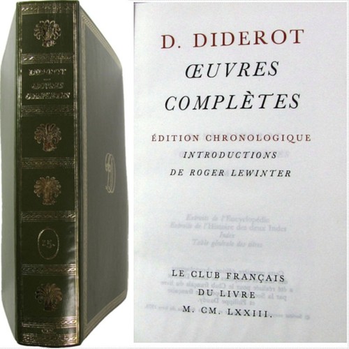 Diderot œuvres complètes - Œuvres, t.9