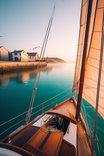 Classic white gaff rigged day - white,