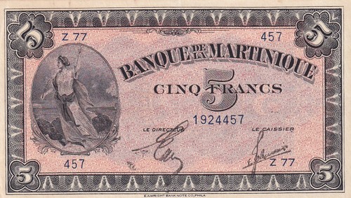 Martinique francs liberté - francs,