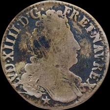 44 SOLS 1709 STRASBOURG  LOUIS