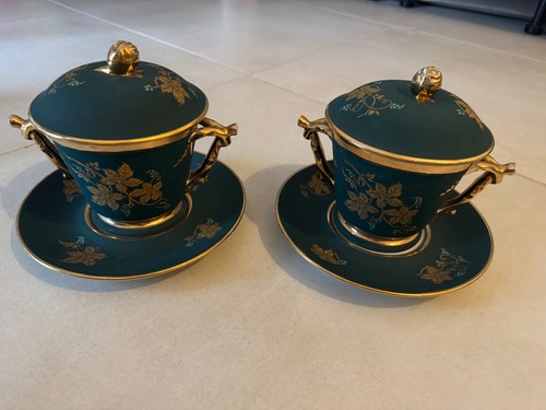 Tasses chocolat bouillon - à, chocolat/bouillon