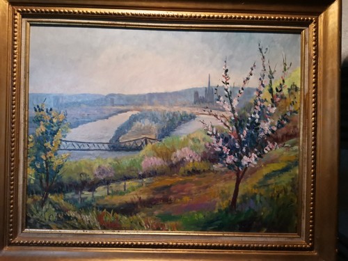 Huile sur toile signée denise - sur,