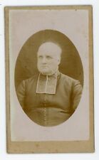PHOTO CDV, un religieux pose en soutane prêtre ecclésiaste religion