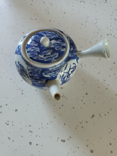 Théière japon blanc bleu - japon,