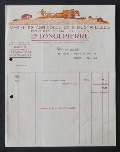 Facture longepierre machine - longepierre,