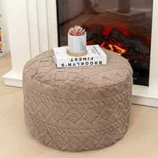 Round Ottoman Stuffed 20x12