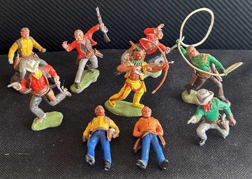 Vintage 1960 8 figurines - -,