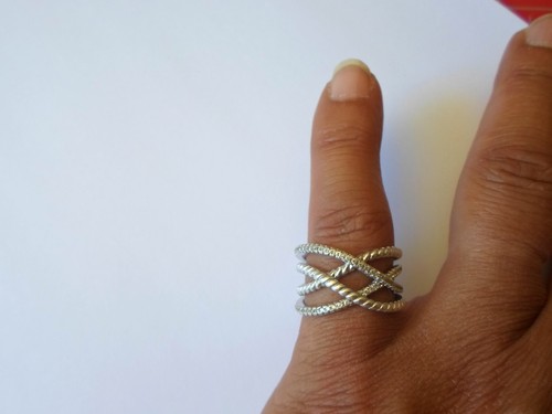 Bague argent massif - en,