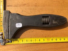 (n°685 OLD TOOL  OUTIL ANCIEN DE METIER,  clé à molette de mécanicien