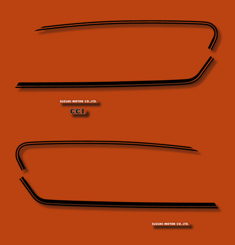 Suzuki gt550 kit sticker - gt550, m