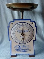 Ancienne Balance Cuisine Vintage Wirtschaftswaage moulin plaque émaillée émail