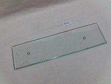 1 plaque de propreté en verre transparent biseauté 21 x 5,7 cm (CD40)