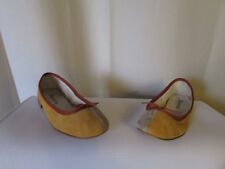 ballerines REPETTO daim moutarde et beige 35