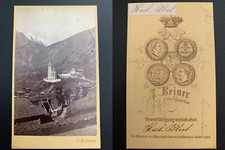 J.Reiner, Österreich, Heil Blut Vintage silver carte de visite, CDV.  Tirage