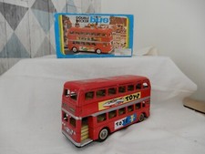 ancien jouet en tôle a friction bus ,old tin toy , MF 844 , no joustra